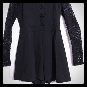 Cute Lace Long Sleeve Romper